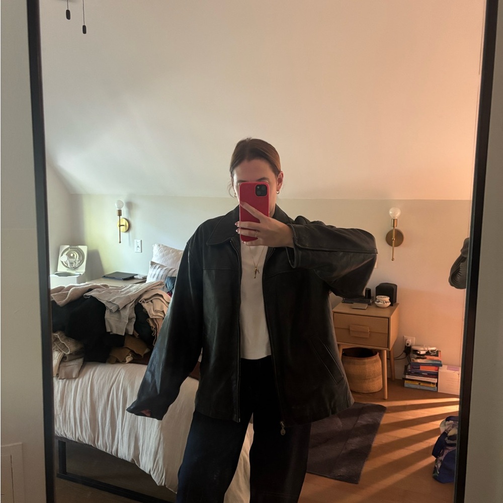 Vintage Black Leather Jacket